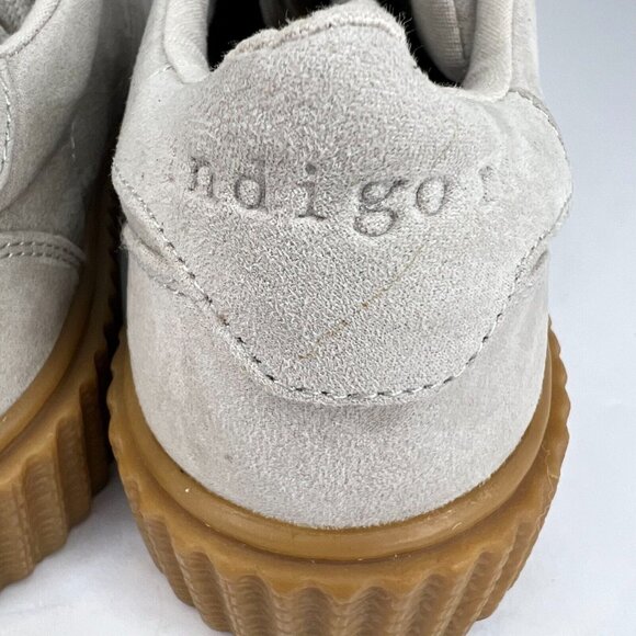 Indigo Rd Womens Ircray-M Gray Low Top Platform Suede Lace Up Size 9 M Sneakers - Picture 6 of 10